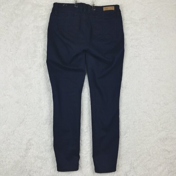 YMI Womens‎ Jeans Skinny Denim Blue Navy Mid Rise Stretch Juniors 11 - Picture 2 of 11